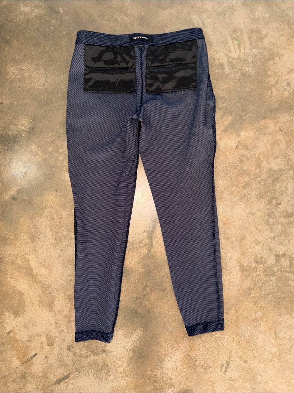 Liverpool Navy Slim Ankle Pants Size 2 Polka Dot Career Office Trousers NWOT - Picture 11 of 13